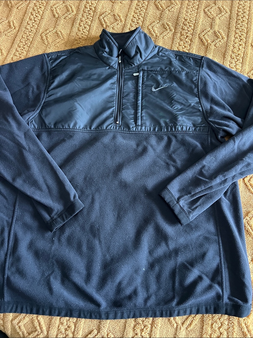 Nike Navy Half-Zip Performance Fleece Pullover